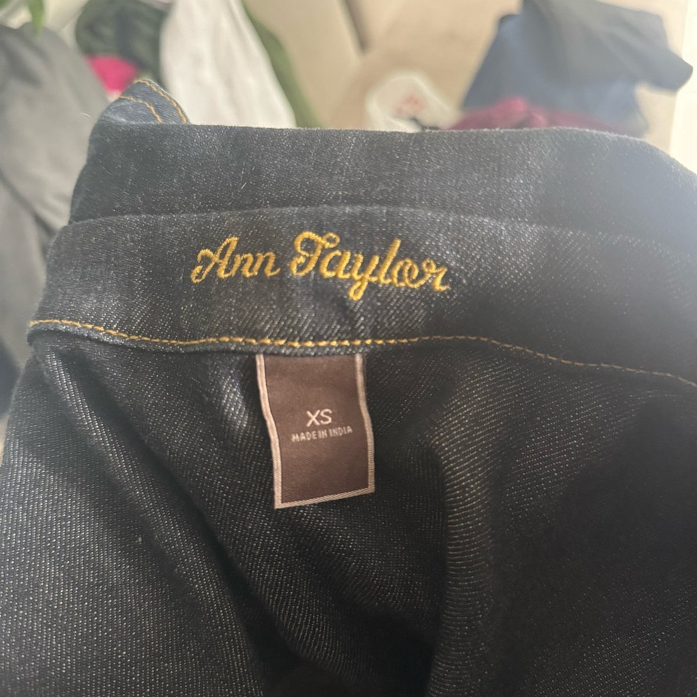 Vintage Ann Taylor Denim Double Breasted Jacket - Size XS - Picture 5 of 6